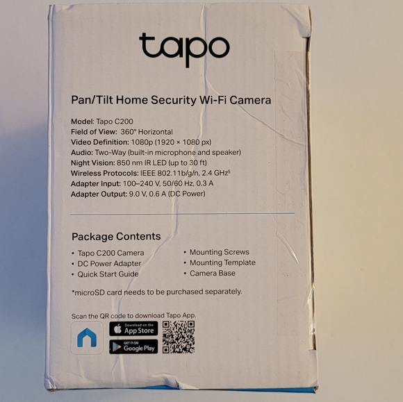 TP-Link Tapo Smart Pan/Tilt Indoor Security Camera, 360° Motion Tracking, 1080p - Picture 12 of 16